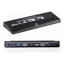 Targus Universal USB 3.0 Dual 2K Docking Station - 2 x DisplayPort, 2 x DVI, 90W Adapter FULL SET TIPS 12 Month Warranty (Refurbished)