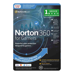 Symantec Norton 360 For Gamers Empower 50GB AU 1 User 1 Device