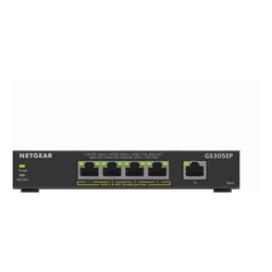 NETGEAR SOHO 5-port PoE+ Gigabit Smart Managed Plus Switch (GS305EP)