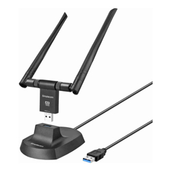 Simplecom NW811v2 AX1800 Dual Band WiFi 6 USB Adapter 802.11ax with 2x 5dBi High Gain Antennas