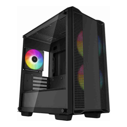 Deepcool CC360 ARGB Micro-ATX Case 3 Pre-Installed ARGB Fans Liquid Cooling Support up to 360mm Tempered Glass Panel Front USB3.01USB2.01Audio1