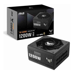 ASUS TUF-GAMING-1200G 1200W 80 Plus Gold Fully Modular PSU, Japanese Capacitors.135mm Fan, Dual Ball Fan Bearings, 10YW