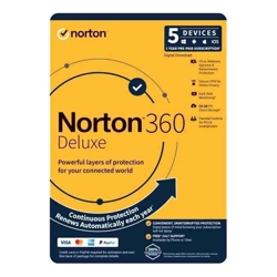 Symantec Norton 360 Deluxe Dark Web Monitoring 5 Devices 1Y Email Key