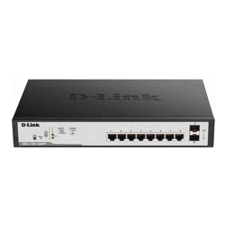 D-Link | DGS-1100-10MPPV2 | 10 Port Gigabit Smart Managed PoE++ Switch with 8 PoE and 2 SFP Ports (242W PoE budget)