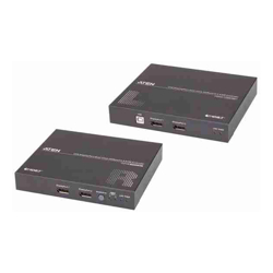 Aten CE924 USB DisplayPort Dual View HDBaseT 2.0 KVM Extender (4K@100m- Single View) EDID Buffer HDCP Compatible Built-in 8KV/15KV ESD protection