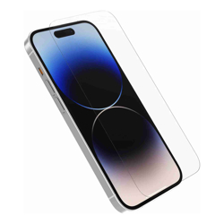 OtterBox Amplify Glass Apple iPhone 14 Pro Screen Protector Clear - (77-88850), Antimicrobial, 5x Anti-Scratch, Reinforced Edges, Shatter Resistant