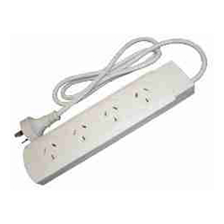 4Cabling White 4 Outlet Powerboard | 1m Lead