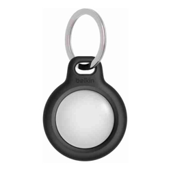 Belkin Secure Holder with Key Ring for AirTag  - Black (F8W973btBLK), Advanced scratch protection for your AirTag, Twist and lock design