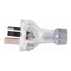 4Cabling 4C | Rewireable Plug 250V 15A Clear 10 Pack