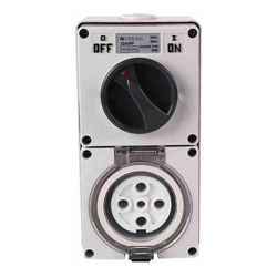 4Cabling 4C | Combination Switched socket 5 Pin IP66 500V 32A