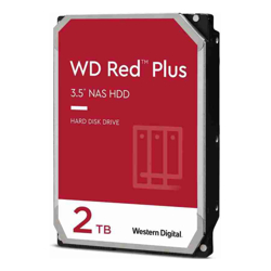 Western Digital WD Red Plus NAS Hard Drive 3.5-Inch -Transfer Rate up to 215MB/s -5640 RPM -Cache Size 512MB -3-Year Limited Warranty