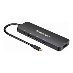 Simplecom CH545 USB-C 5-in-1 Multiport Adapter Docking Station with 3-Port USB 3.0 Hub PD HDMI