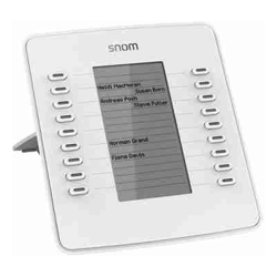 SNOM D7W Expansion Module USB for D785, D765, D745, D735, D725, D717  D715, White, 18 Freely Programmable, Coloured LED Buttons