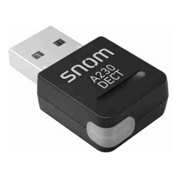 SNOM-A230 USB DECT Dongle Suitable For All Snom D7XX- and D3XX- series Desk Phones With USB Port No configuration necessary