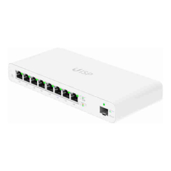 Ubiquiti | UISP Router | UISP-R | 8 Port GbE Ports w/ 27V Passive PoE, For MicroPoP Applications, 110W PoE Budget, Fanless