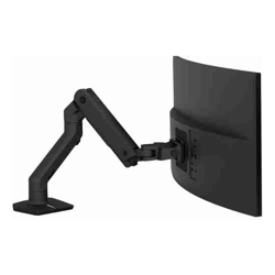 Ergotron Desk Mount for Monitor, Curved Screen Display - Matte Black - 1 Display(s) Supported - 124.5 cm (49") Screen Support - 19.05 kg Load Capacity - 75 x 75, 100 x 100, 200 x 100, 200 x 200