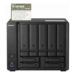 QNAP 5+4 BAY NAS (NO DISK),RYZEN QC 2.2GHz, 8GB, 2.5GbE(2), 10 GbE (1), 3yr WTY