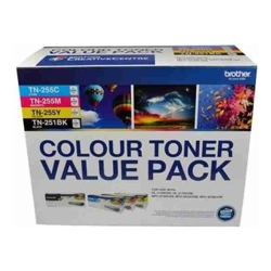 TN-251BK & TN-255 Colour Toner Value Pack V2(N8AE00003)