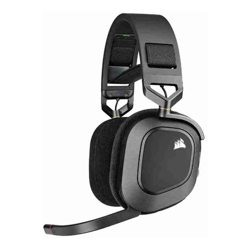 Corsair HS80 Max Wireless Steel Gray Dolby Atoms 3D Pulse Sound Hyper Fast Slipstream Wireless 20hrs Gaming Headset PCPS5 Headphones