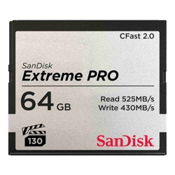 SanDisk 64GB Extreme PRO CFast 2.0 Memory Card (SDCFSP-064G-G46D)