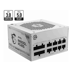 MSI MAG A850GL PCIE5 WHITE 850W Up to 90% (80 Plus Gold) ATX Power Supply Unit (NEW)