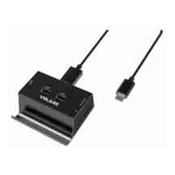 Volans VL-HB03R-C Aluminium USB-C to 3xUSB3.0 Hub + Multi Card Reader with Phone & Tablet Stand 1 Year