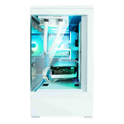 Zalman P30 WHITE, Mini-Tower, Tempered Glass, Drive Bays: 1x3.5"/2.5", 1x2.5", Expansion Slot: 5, Motherboard Support: mATX/Mini-ITX, Pre-Installed Fan: 3x120mm, ARGB, White, 1 Year Warranty