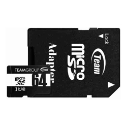 Team Group Micro SDXC UHS-I U1 C10 64 GB Memory Card.