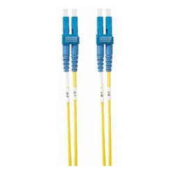 50m LC-LC OS1 / OS2 Singlemode Fibre Optic Cable: Yellow