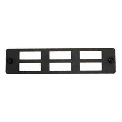 4Cabling 6 Port SC Duplex / LC Quad FOBOT Faceplate suitable for 015.004.0026 & 015.004.0028