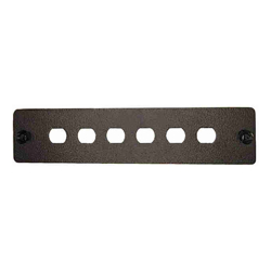 4Cabling 6 Port ST Simplex FOBOT Faceplate suitable for 015.004.0026 & 015.004.0028