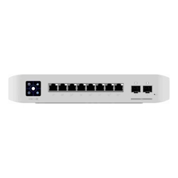 Ubiquiti | USW-Pro-8-PoE | UniFi 8 Port (6x 1G PoE+ Ports and 2x 1G PoE++ Ports) Pro Gigabit Managed PoE+ Layer 2 Switch with Layer 3 Features with 2 SFP+ Ports Wall Mount