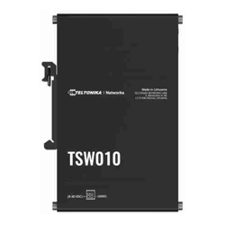 Teltonika | TSW010 | 5 Port Industrial DIN Rail Unmanaged Ethernet Switch, Plug-N-Play