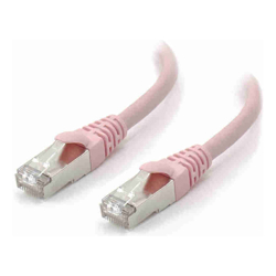 ALOGIC 1m Pink 10GbE Shielded CAT6A LSZH Network Cable