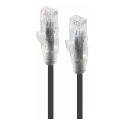ALOGIC 0.30m Black Ultra Slim Cat6 Network Cable UTP 28AWG - Series Alpha
