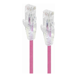 ALOGIC 5m Pink Ultra Slim Cat6 Network Cable UTP 28AWG - Series Alpha