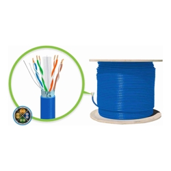 Serveredge CAT6A 305m Network Cable FUTP Solid LSZH 23AWG BLUE