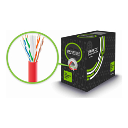 Serveredge CAT6 305m Network Cable UTP Solid PVC 23AWG RED