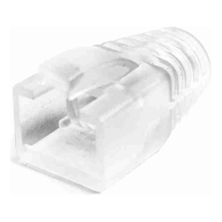 Serveredge RJ45 Cat6A Clear Strain Relief Boot(7mm OD): Bag of 10