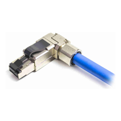 Serveredge RJ45 Cat6A Shielded Angled Industrial Field Connector 
