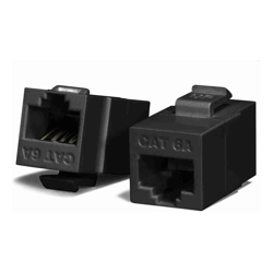 Serveredge Universal Cat6A UTP RJ45 Modular Keystone Coupler BLACK 