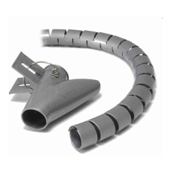 Ty-It 1.5m Zip Cable Wrap with Clip Tool Organiser - 20mm/Grey