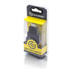 ALOGIC Premium HDMI (M) to DVI-D (F) Adapter - Male to Female - Retail Blister Packaging