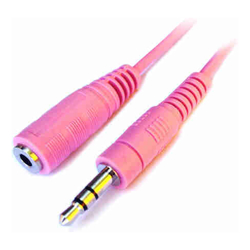 ALOGIC 0.5m PINK 3.5mm Stereo Audio Extension Cable - Male to Female