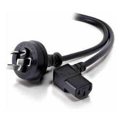 ALOGIC 3m 3 Pin Aus Male to Right Angle IEC C13 Female Power Cable