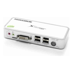 Serveredge 2-Port USB / DVI Desktop KVM Switch With Audio & USB Hub2.0  - Includes Cables