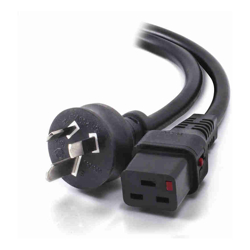 ALOGIC IEC LOCK 0.5m IEC C19 to Aus 3 Pin 15A Power Cord Male to Female