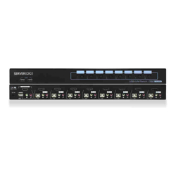 Serveredge 8-Port HDMI USB KVM Combo Switch with Audio Mic & USB Hub 2.0