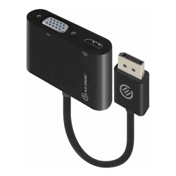 ALOGIC 2-in-1 DisplayPort to HDMI VGA Adapter Male to 2-Female