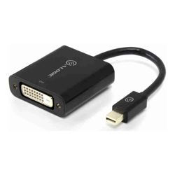 ALOGIC Elements 20cm Mini DisplayPort to DVI Adapter - Male to Female - Black